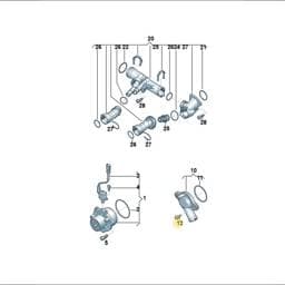 N91054101 Volkswagen Oval Hexagon Bolt