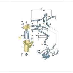 5Q0127400AC Volkswagen Fuel Filter