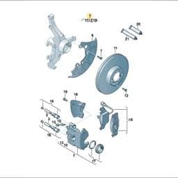 JZW698302CS Volkswagen Brake Disc And Pad Set