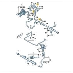 N91205301 Volkswagen Hexagon Flange Nut