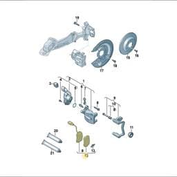 JZW698451G Volkswagen Brake Pads Set