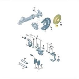 JZW615601F Volkswagen Brake Disc