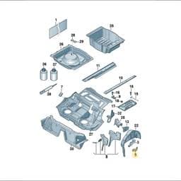 3C0802684 Volkswagen Filter Retainer