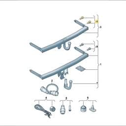 5K0092700 Volkswagen Oval Hexagon Socket Head Bolt