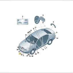 7L0010616C Volkswagen Data Plate