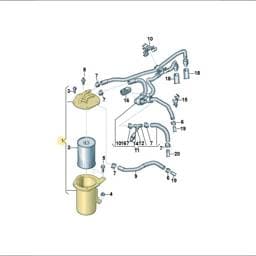 7N0127400E Volkswagen Fuel Filter