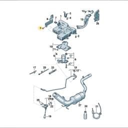 WHT007569 Volkswagen Shouldered Bolt