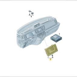 7C0919606 Volkswagen Display Unit