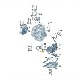 WHT008568 Volkswagen Hex Collared Bolt
