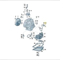 WHT008576 Volkswagen Hex Collared Bolt