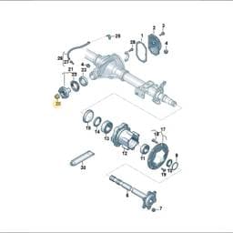 WHT009837 Volkswagen Hexagon Collar Nut