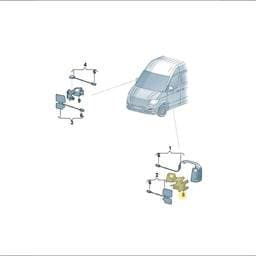 7C0035981 Volkswagen Aerial Module Bracket