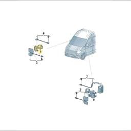 7C0035981A Volkswagen Aerial Module Bracket