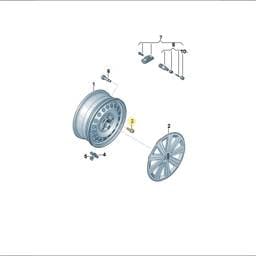 WHT000889 Volkswagen Collar Nut