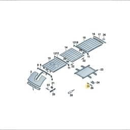 N90927801 Volkswagen Riveted Cap Nut