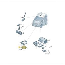 7LA035709 Volkswagen Emergency Call Loudspeaker