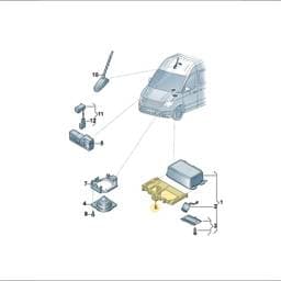 7C0937535L Volkswagen Control Unit Bracket
