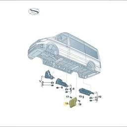 7C0825851 Volkswagen Underbody Cover