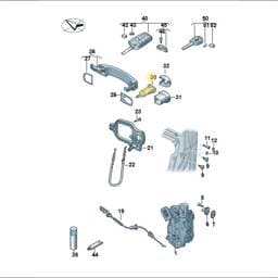 107837167FL Volkswagen Lock Cylinder