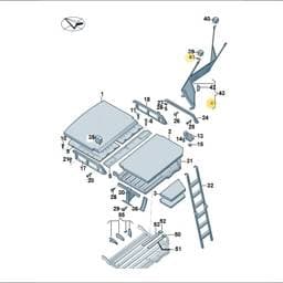 WHT011551 Volkswagen Countersunk Bolt