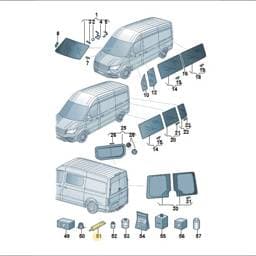 D004660M4 Volkswagen 2K Pane Adhesive Set
