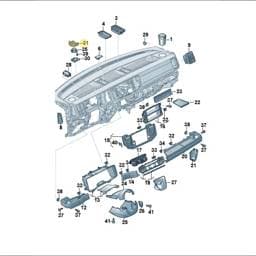 7C0857287 Volkswagen Loudspeaker Mount