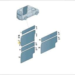WHT008833 Volkswagen Panel Screw