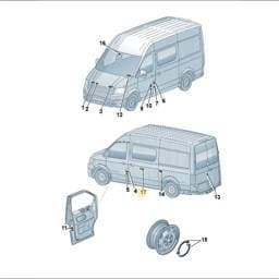 7LA010014 Volkswagen Notice For Limited Load Height