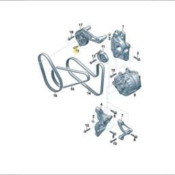 N90942804 Volkswagen Hex Collared Bolt