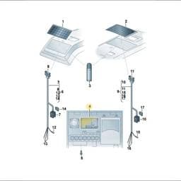 7C4067693 Volkswagen Solar Panel
