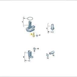 N91068001 Volkswagen Hex Socket Bolt