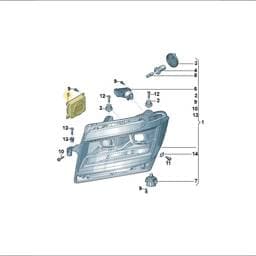 992941571AH Volkswagen Headlight Power Module