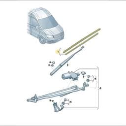 7C2998002A Volkswagen Wiper Blade Set