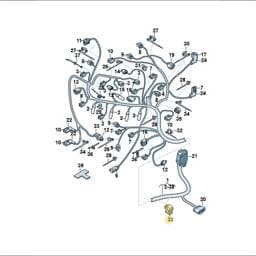 N90698201 Volkswagen Corrugated Pipe Bracket