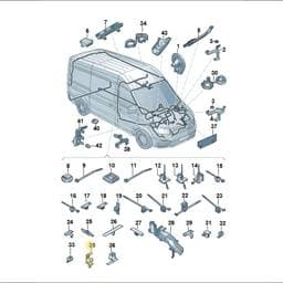 N90681301 Volkswagen Bracket For Corrugated Pipe