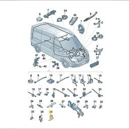 N10643501 Volkswagen Retainer, Swivel