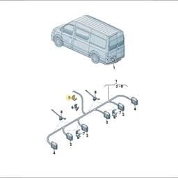 N90697201 Volkswagen Corrugated Pipe Bracket