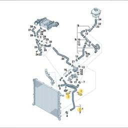 N10791501 Volkswagen Hose Bracket