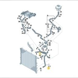 N10793901 Volkswagen Hose Bracket