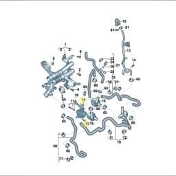 N91143901 Volkswagen Collared Bolt