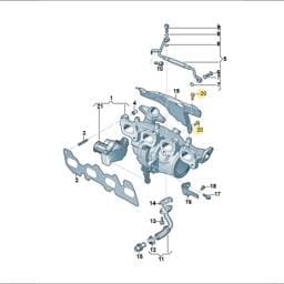 N10688402 Volkswagen Hex Collared Bolt