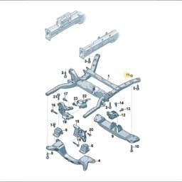 N10261311 Volkswagen Hexagon Nut
