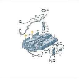 N91068501 Volkswagen Panel Nut