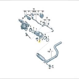 N10653501 Volkswagen Hex Collared Bolt
