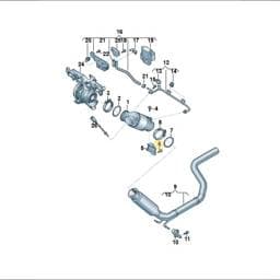 N10642103 Volkswagen Hex Collared Bolt