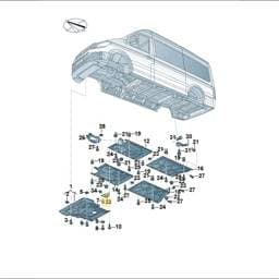 7LE825222 Volkswagen Retaining Bracket