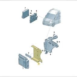 7LE906507 Volkswagen Retainer For Control Unit