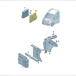 7LE971280 Volkswagen Retainer For Control Unit