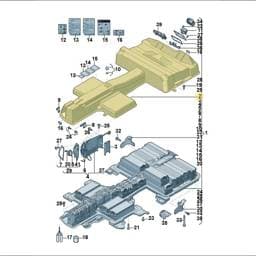 7LE804841 Volkswagen Battery Case Section