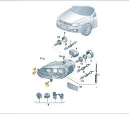 N91120801 Volkswagen Hexagon Socket Flathead Bolt